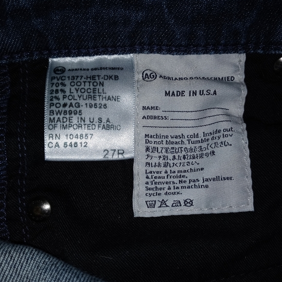 AG Adriano Goldschmied <3 jeans size 27 - Picture 4 of 9